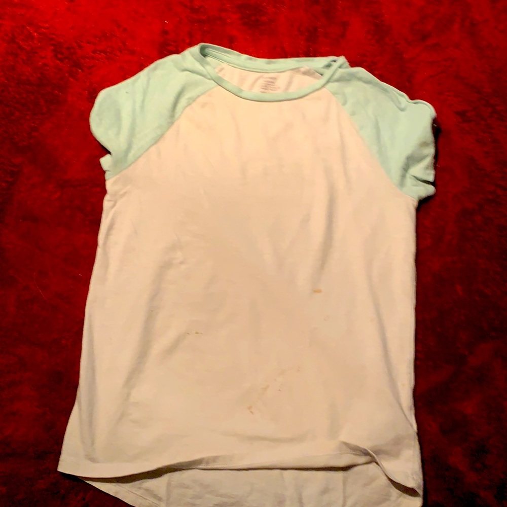 Old navy light blue and white shirt